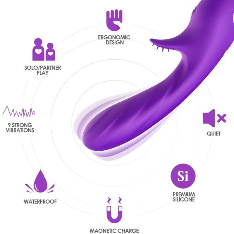 Vibromasseur Silicone Médical Étanche Point G