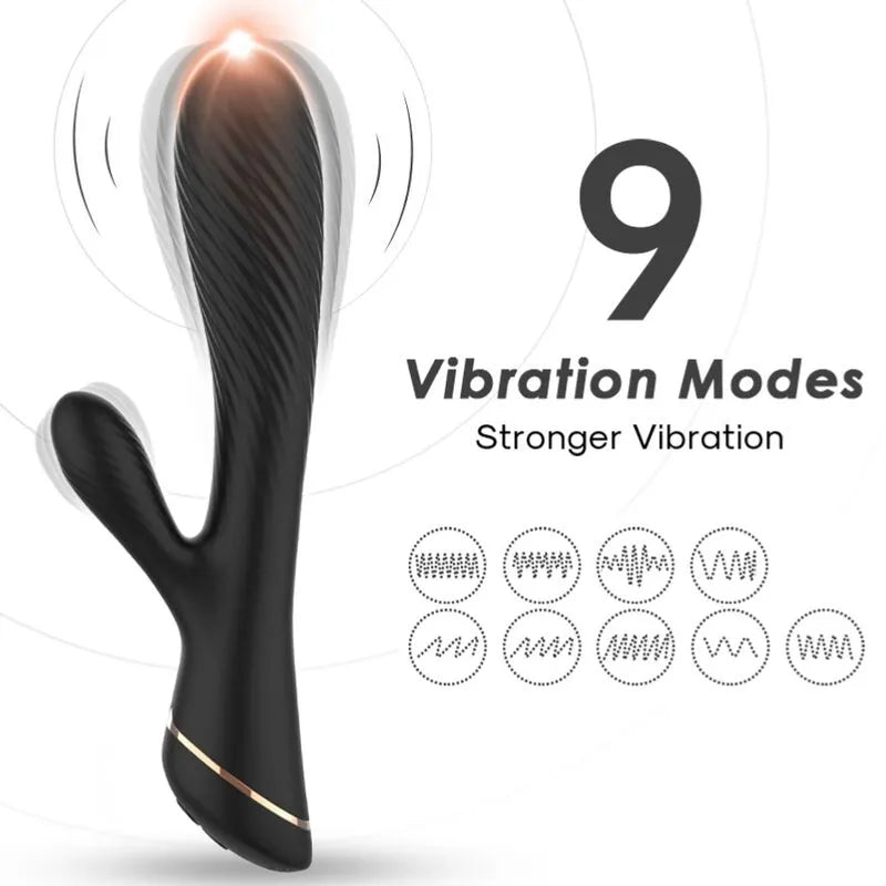 Vibromasseur Silicone Médical Étanche Rechargeable