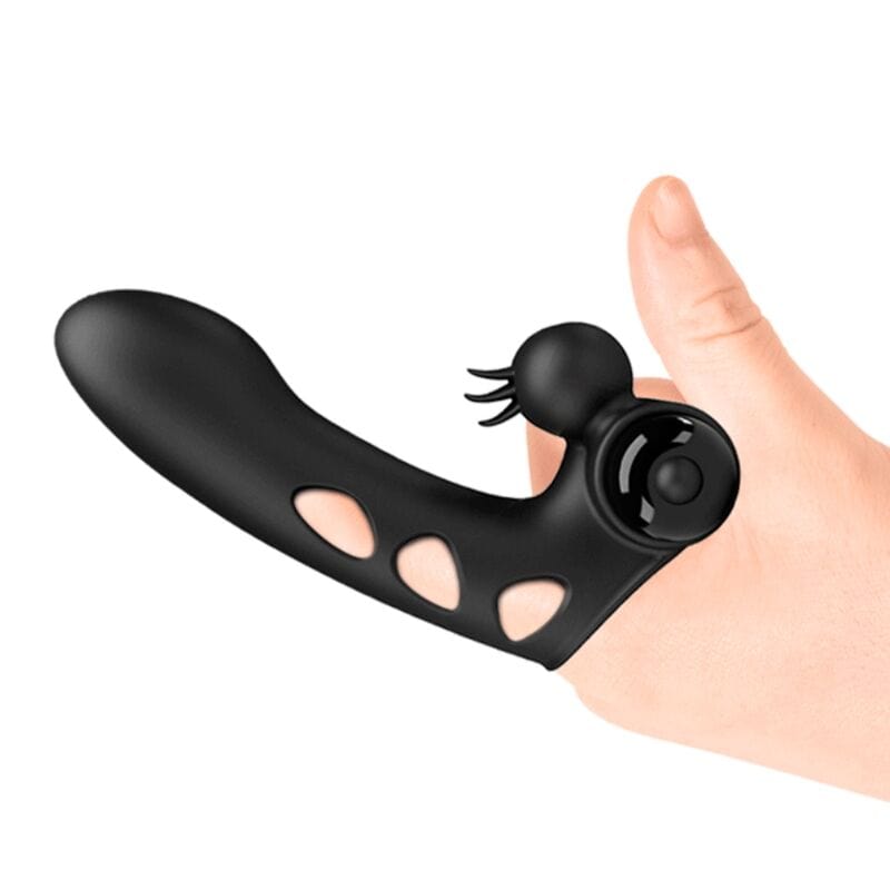 Vibromasseur Silicone Noir 10 Fonctions