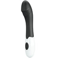 Vibromasseur Silicone Noir Multifonction 30 Modes