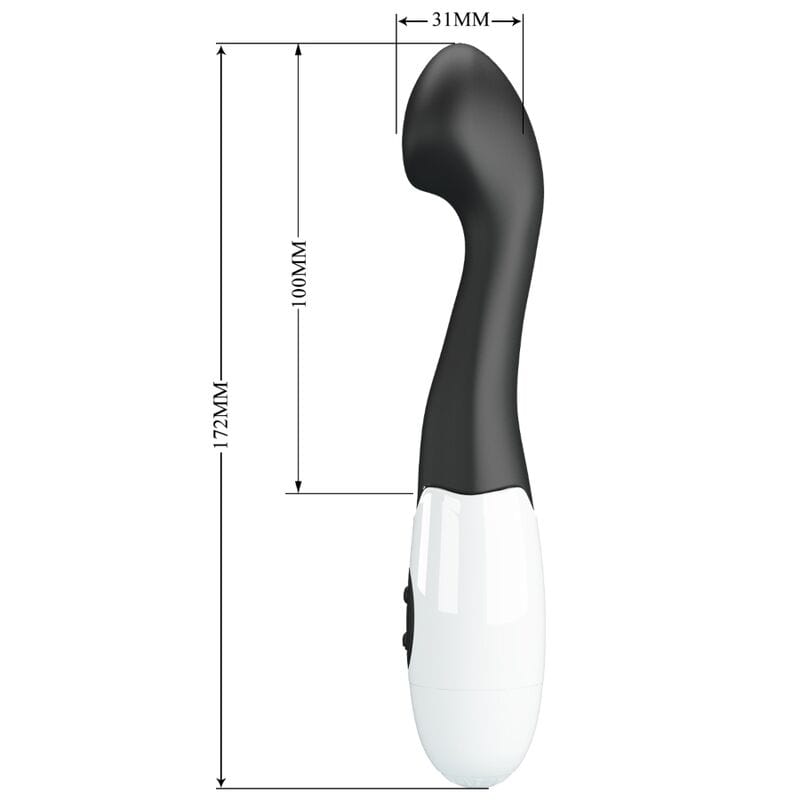 Vibromasseur Silicone Noir 30 Fonctions