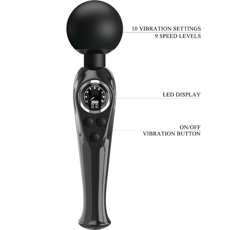 Vibromasseur Silicone Noir Flexible Étanche Rechargeable