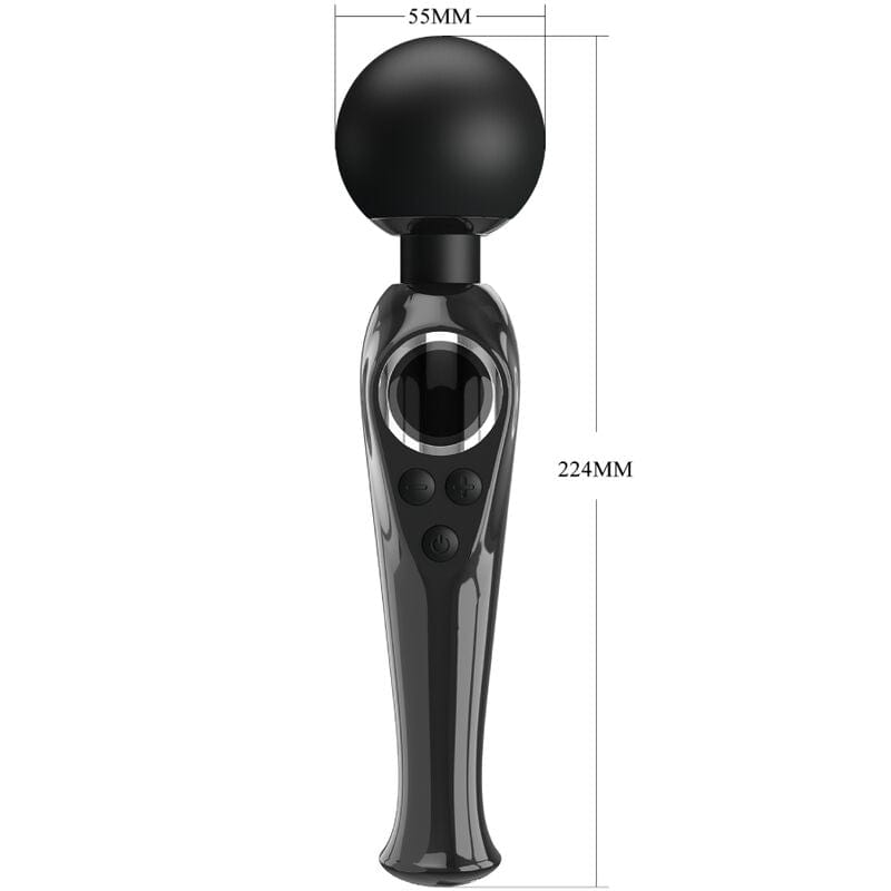 Vibromasseur Silicone Noir Flexible Étanche Rechargeable