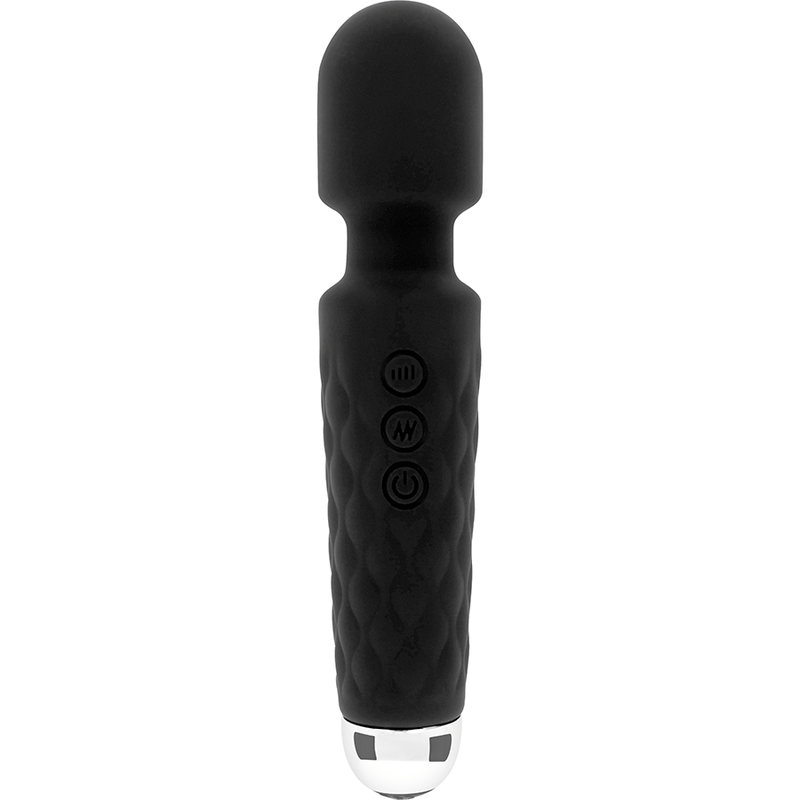 Vibromasseur Silicone Noir Rechargeable 10 Modes