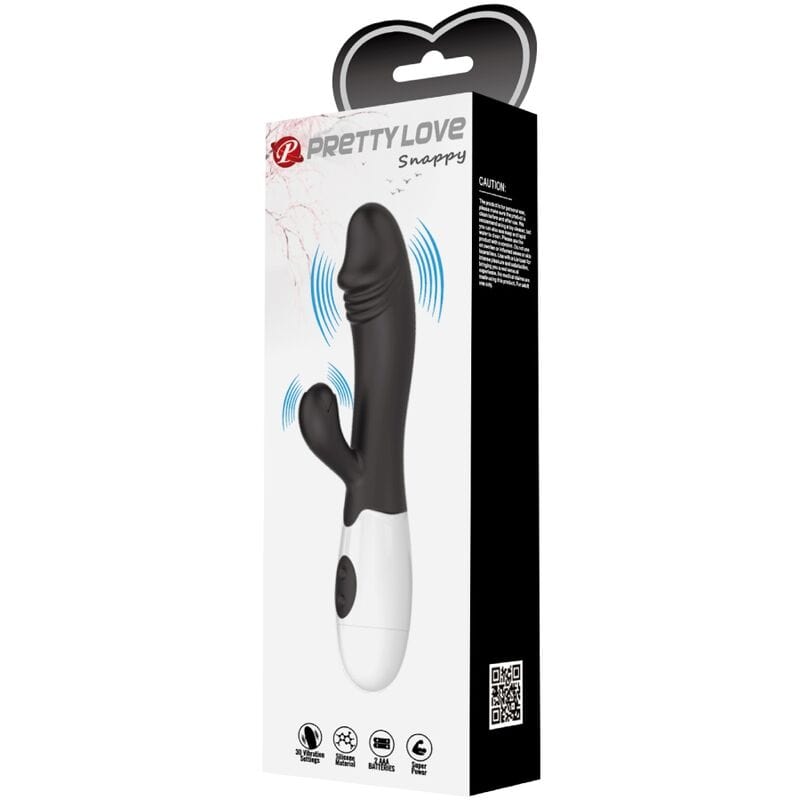 Vibromasseur Silicone Noir Stimulation Point G Et Clitoris