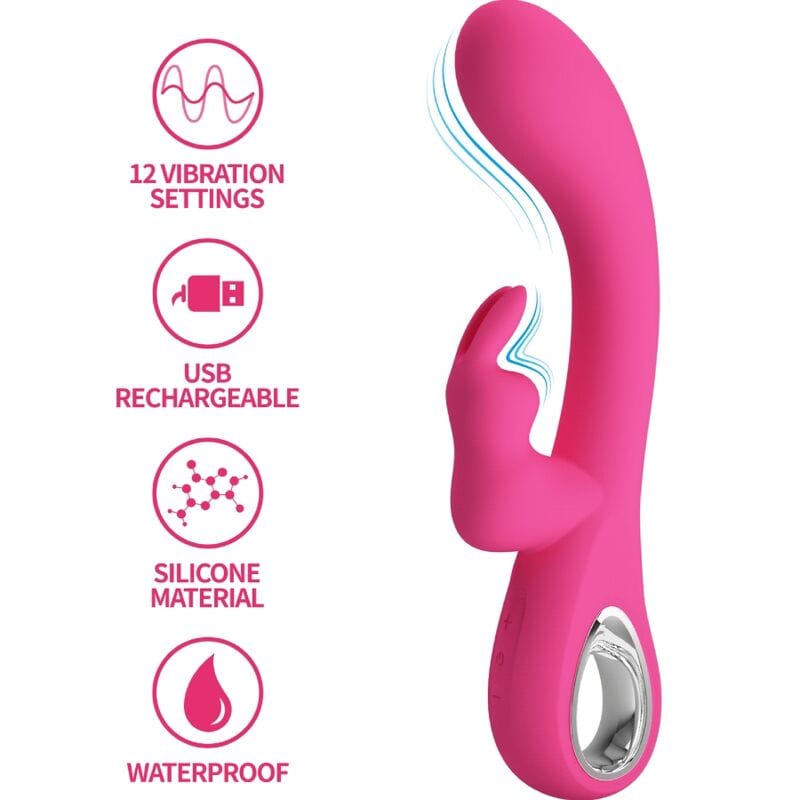 Vibromasseur Silicone Rechargeable 12 Modes Ultra-Silencieux