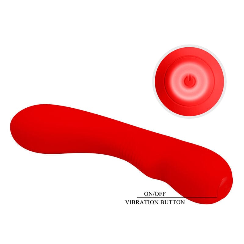 Vibromasseur Silicone Rechargeable 12 Vibrations Rouges