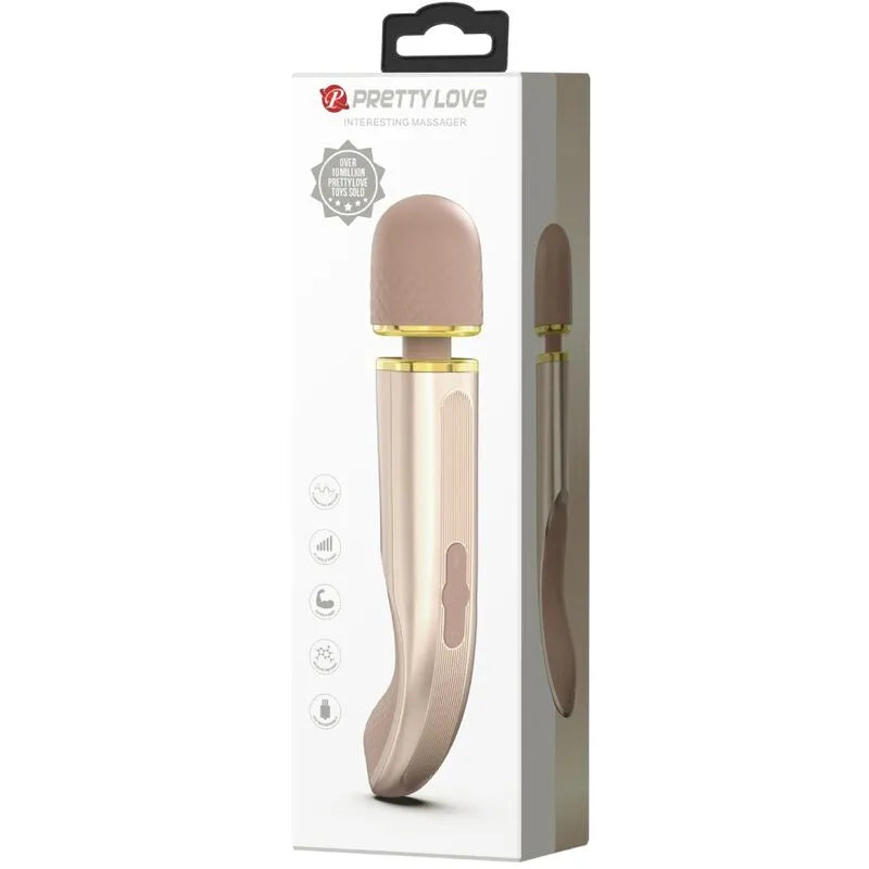 Vibromasseur Silicone Rechargeable Puissant Champagne