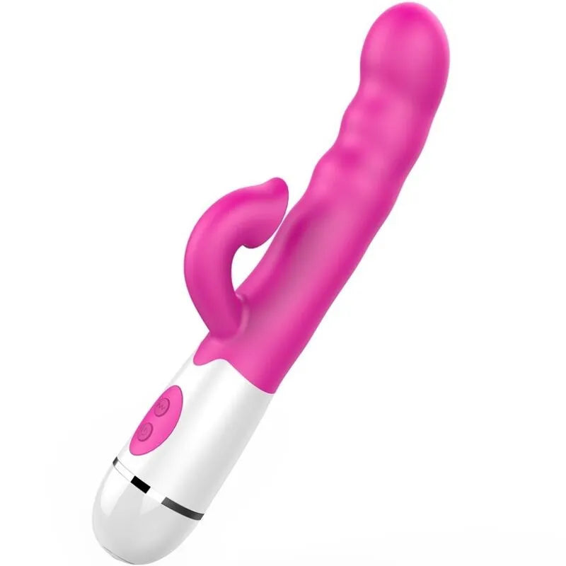 Vibromasseur Silicone Rose 16 Modes Étanche