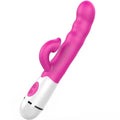 Vibromasseur Silicone Rose 16 Modes Étanche
