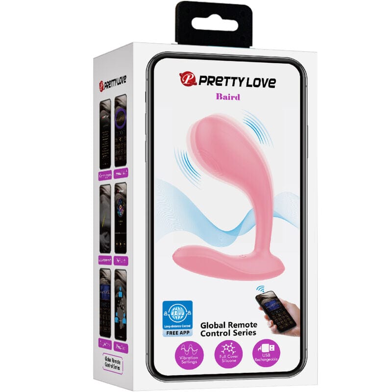 Vibromasseur Silicone Rose Contrôlable À Distance