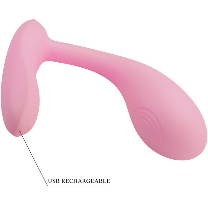 Vibromasseur Silicone Rose Contrôlable À Distance