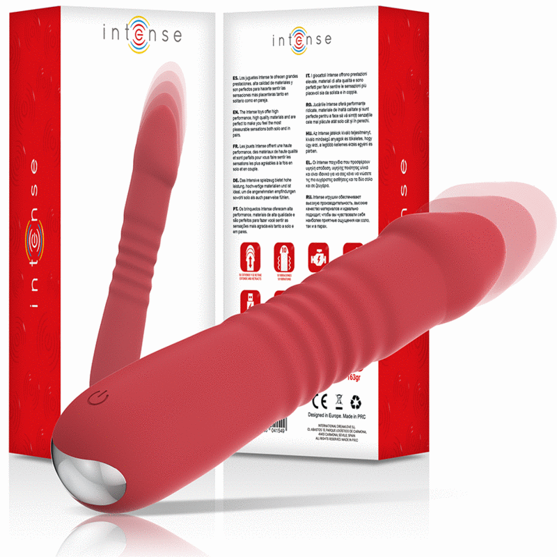 Vibromasseur Silicone Rouge Étanche Up&Down