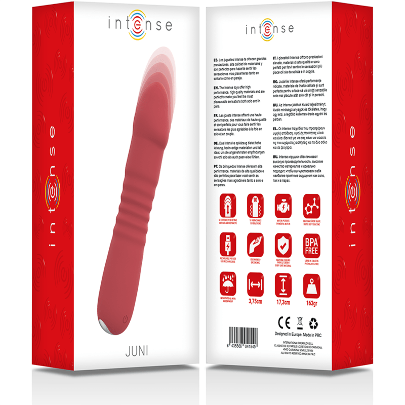 Vibromasseur Silicone Rouge Étanche Up&Down