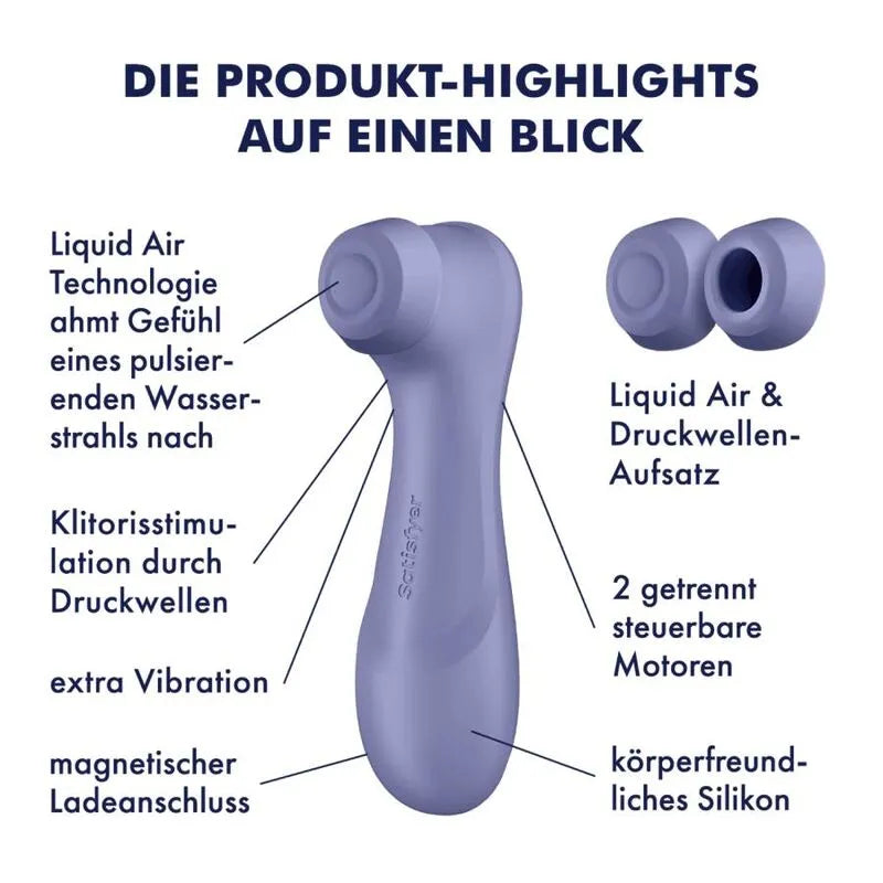 Vibromasseur Silicone Étanche Air Pulse