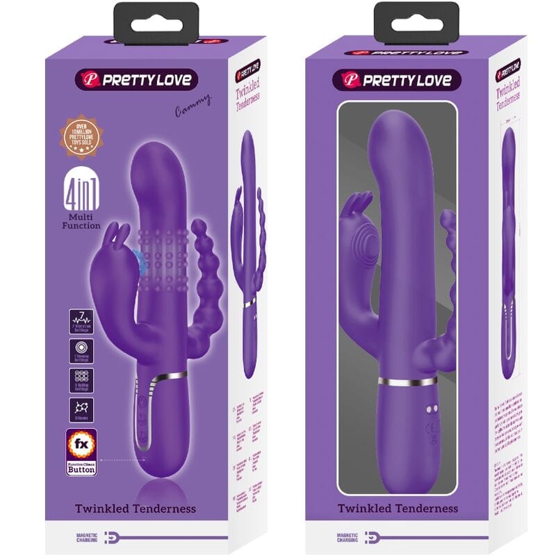 Vibromasseur Silicone Triple Stimulation Puissant