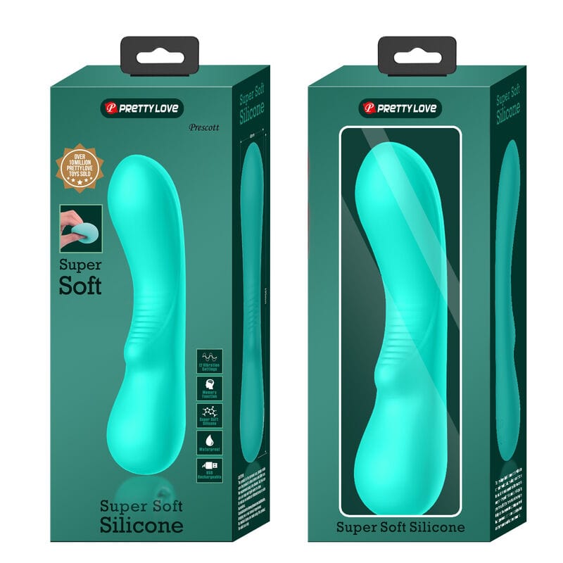 Vibromasseur Silicone Vert Agua Rechargeable