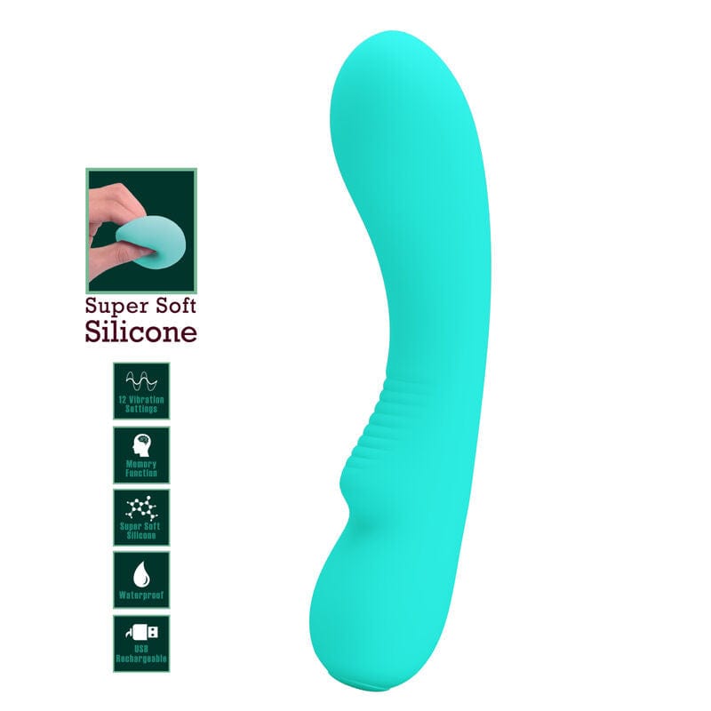 Vibromasseur Silicone Vert Agua Rechargeable