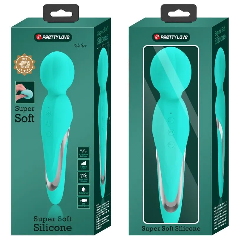 Vibromasseur Silicone Vert Aqua Haute Intensité