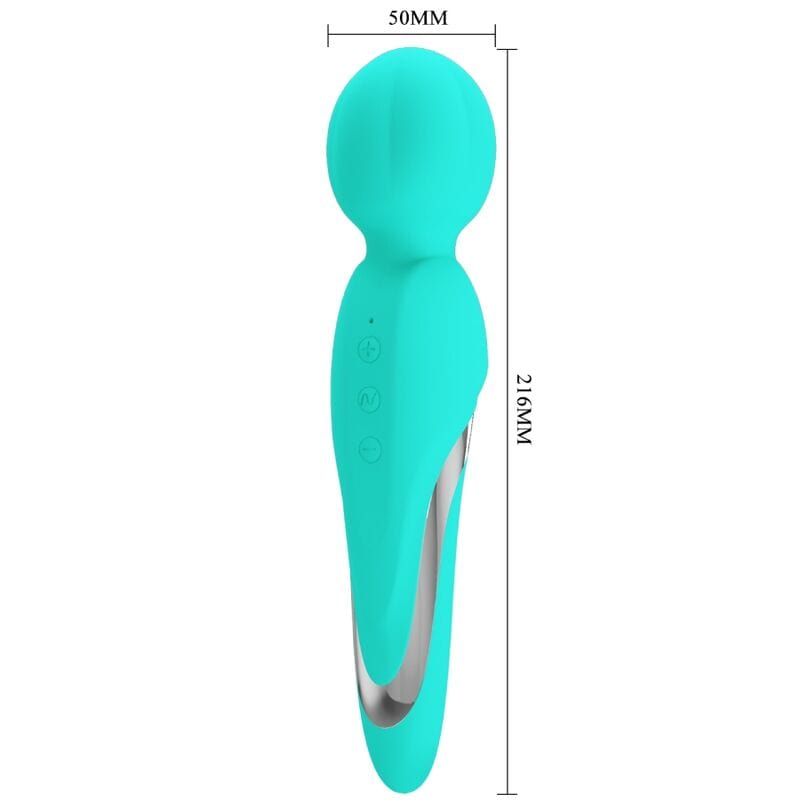 Vibromasseur Silicone Vert Aqua Haute Intensité