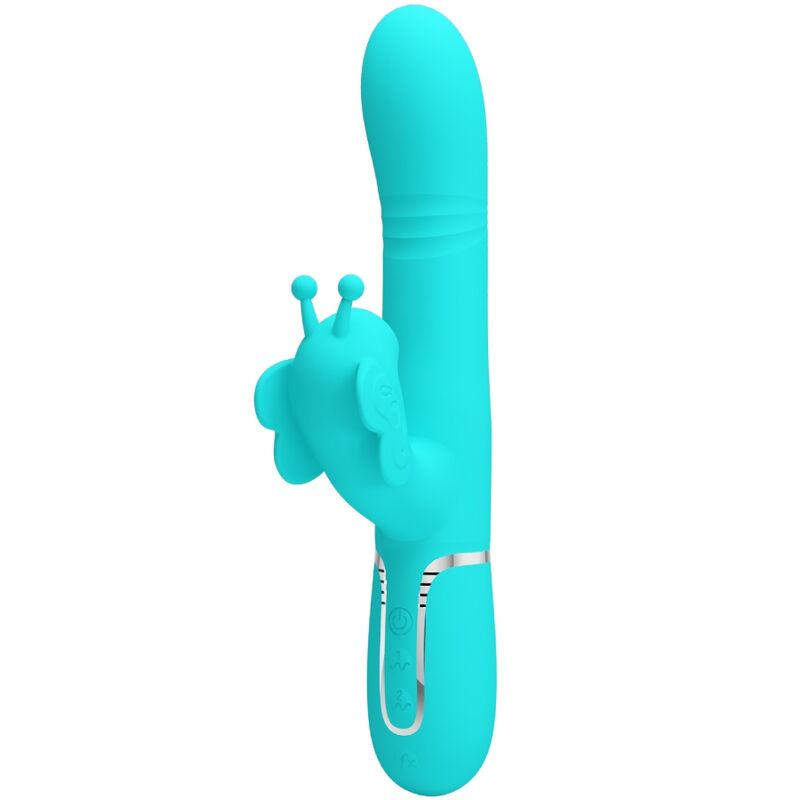 Vibromasseur Silicone Vert Aqua Multi-Fonctions