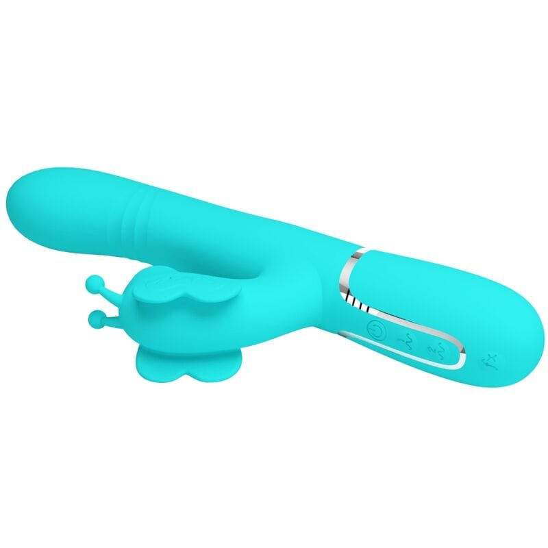 Vibromasseur Silicone Vert Aqua Multi-Fonctions