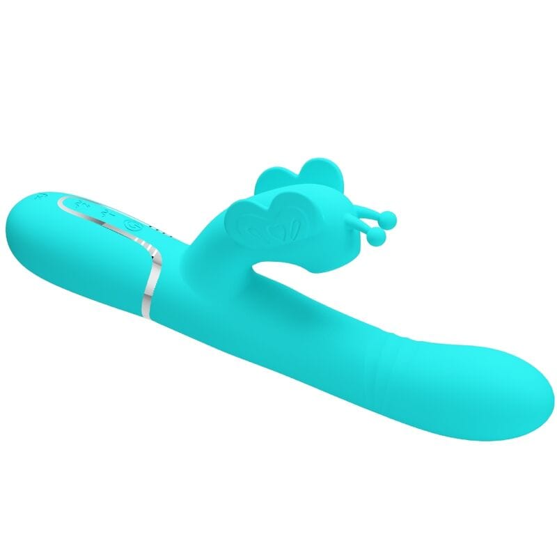 Vibromasseur Silicone Vert Aqua Multi-Fonctions