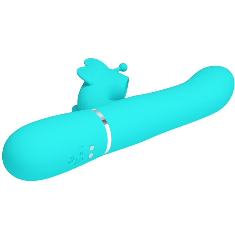 Vibromasseur Silicone Vert Aqua Multi-Fonctions