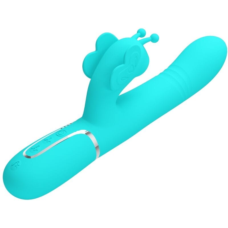 Vibromasseur Silicone Vert Aqua Multi-Fonctions