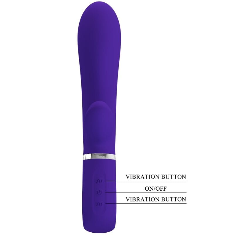 Vibromasseur Silicone Violet 7 Fonctions