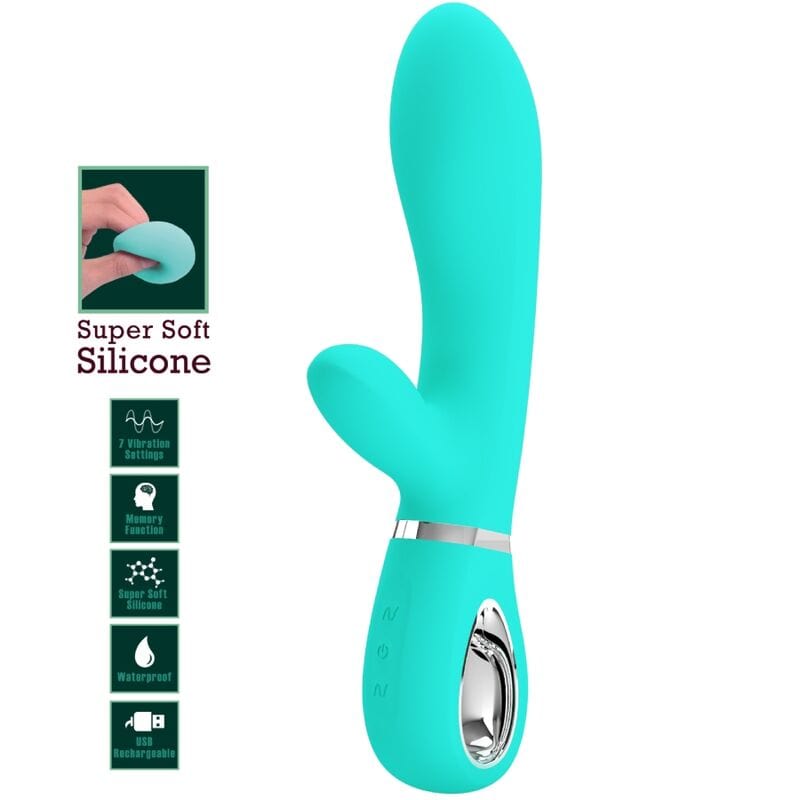 Vibromasseur Silicone Violet 7 Fonctions