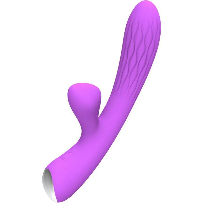 Vibromasseur Silicone Violet Double Stimulation