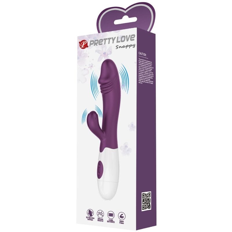 Vibromasseur Silicone Violet Double Stimulation Point G Et Clitoridienne