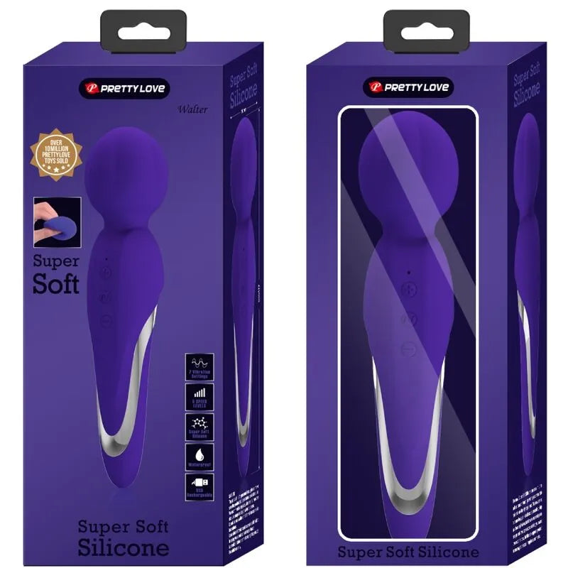 Vibromasseur Silicone Violet Haute Qualité 7 Vibrations