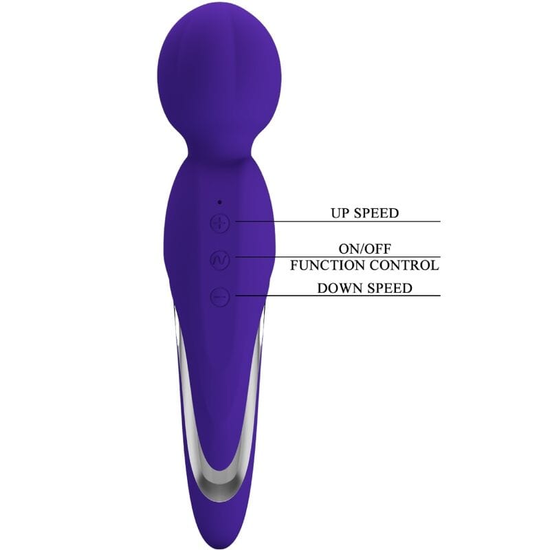 Vibromasseur Silicone Violet Haute Qualité 7 Vibrations