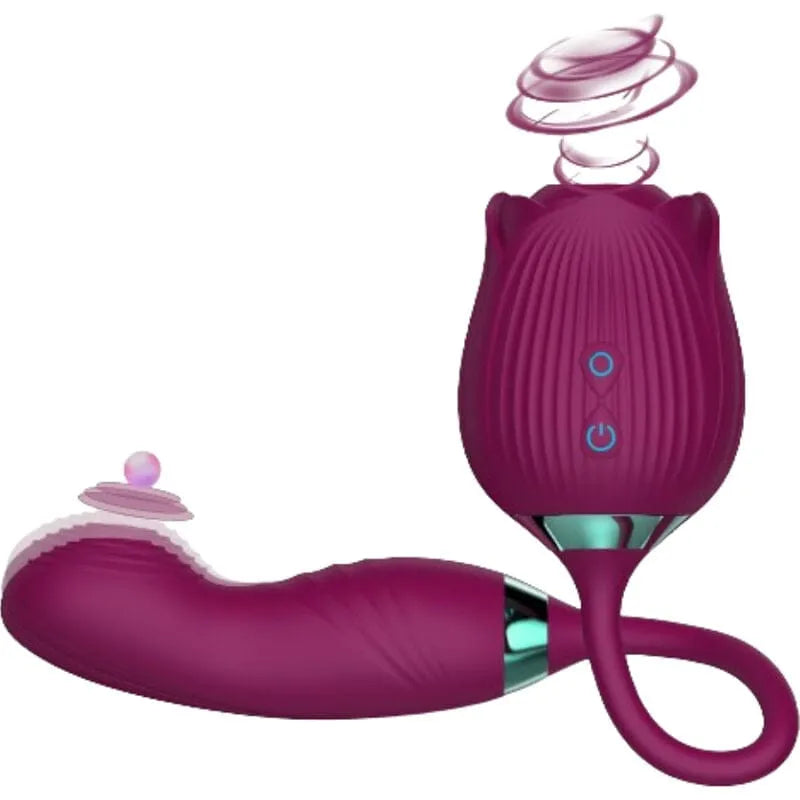 Vibromasseur Silicone Violet Modes Aspiration