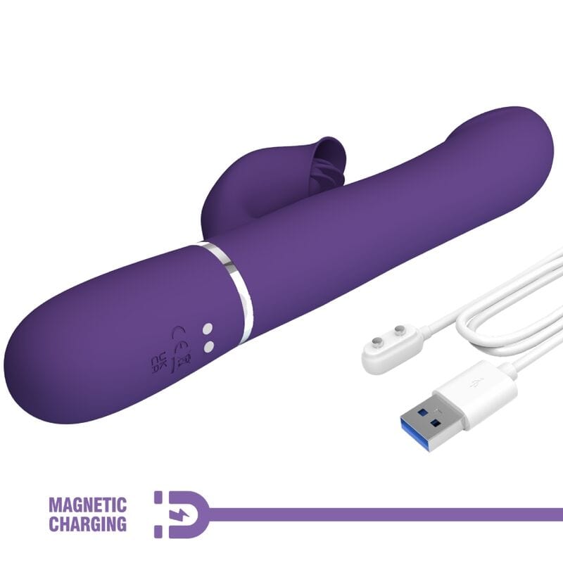 Vibromasseur Silicone Violet Pretty Love Rabbit