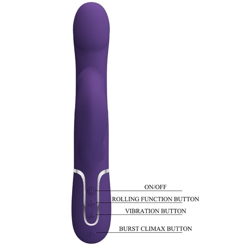 Vibromasseur Silicone Violet Pretty Love Rabbit