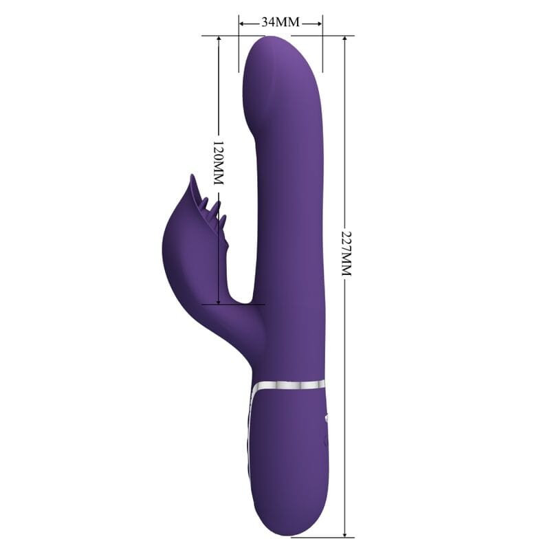 Vibromasseur Silicone Violet Pretty Love Rabbit