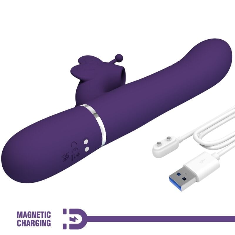 Vibromasseur Silicone Violet Pretty Love Rabbit