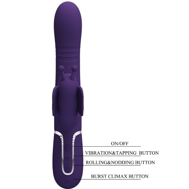 Vibromasseur Silicone Violet Pretty Love Rabbit