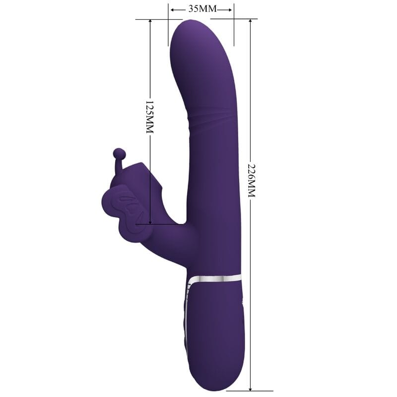 Vibromasseur Silicone Violet Pretty Love Rabbit