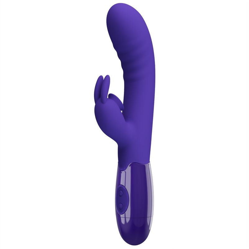 Vibromasseur Silicone Violet Rechargeable 30 Fonctions