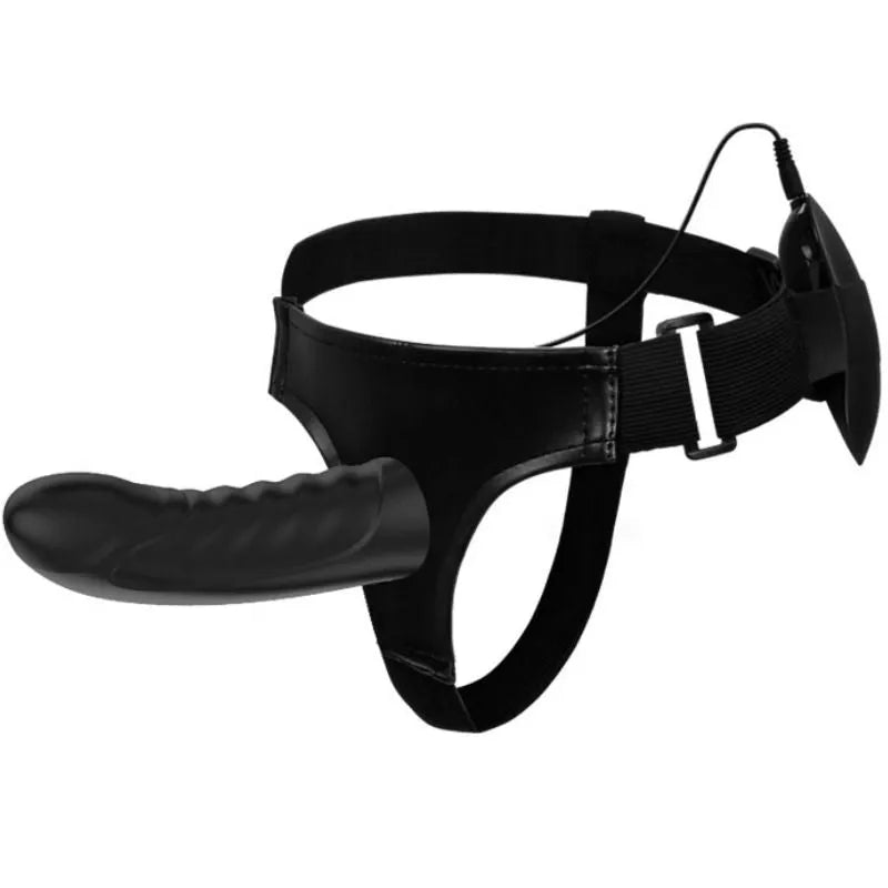 Vibromasseur Strap-On Silicone Ajustable