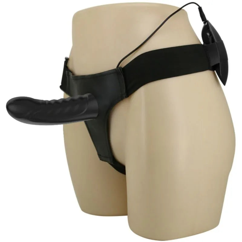 Vibromasseur Strap-On Silicone Ajustable