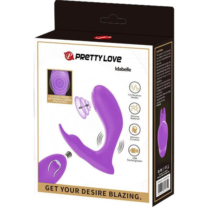 Vibromasseur Télécommandé Silicone Violet Rechargeable