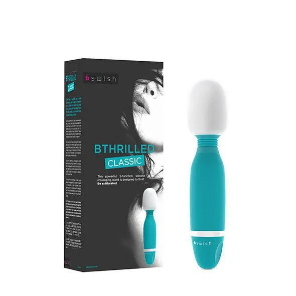 Vibromasseur Étanche En Silicone Bleu