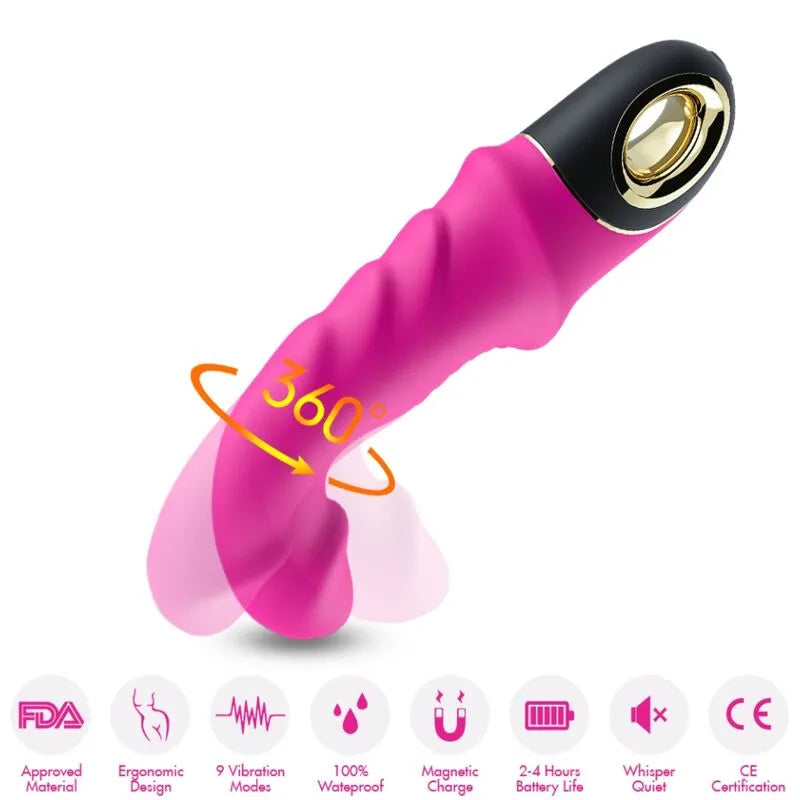 Vibromasseur Étanche En Silicone Médical