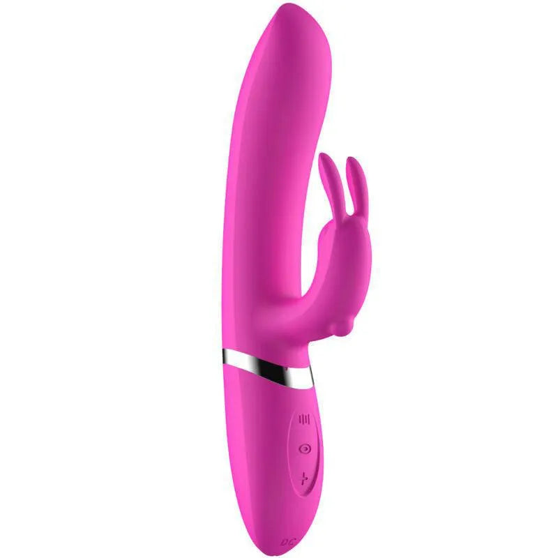 Vibromasseur Étanche Rechargeable En Silicone Fuchsia