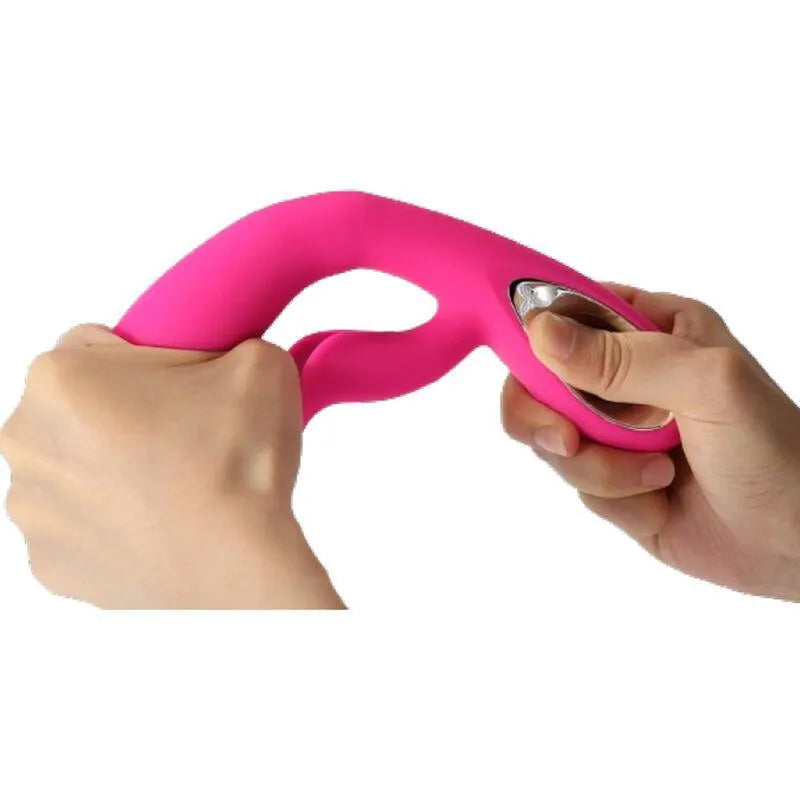 Vibromasseur Étanche Rechargeable Silicone Fuchsia